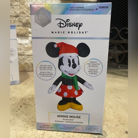 Gemmy Disney Minnie Mouse 22 In Lighted Christmas Inflatable USB/Battery Powered - Picture 1 of 6